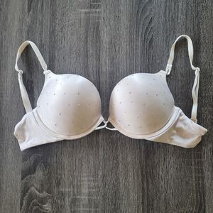Victoria's Secret Rhinestone Miraculous Plunge Push Up Bra